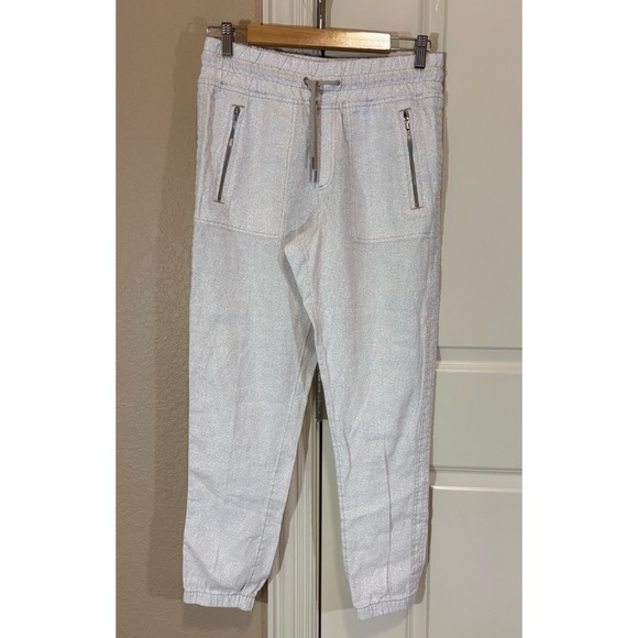 NWOT Athleta Cabo Linen Joggers Micro Cheetah Print - Picture 4 of 16